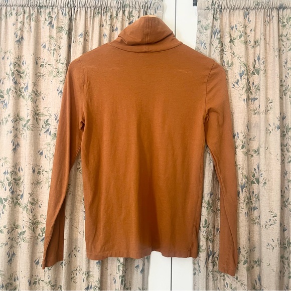 J. Crew Re-Imagined Cotton Mustard Mock Neck / Turtleneck Sweater Size Small - Picture 4 of 6